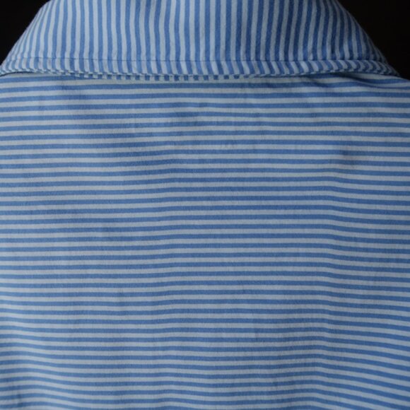 Peter Millar Blue Striped Terra Cotta Polo (XXL) SOFT ⛳️ - Picture 6 of 10